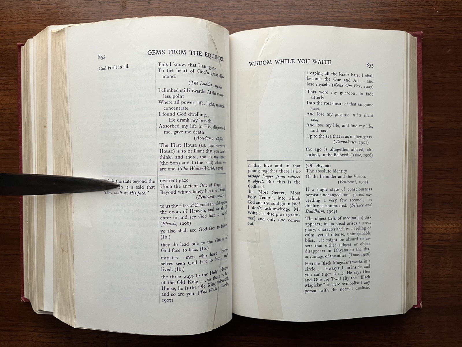 Aleister Crowley Gems from the Equinox 1974 Llewellyn – Rare 1st Edition HC