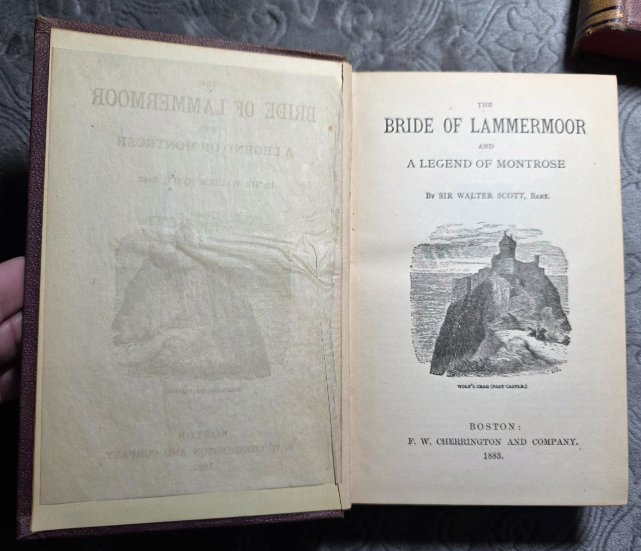 Sir Walter Scott 1883 Subscription Edition 2‑Vol SET Monastery & Bride of Lammer