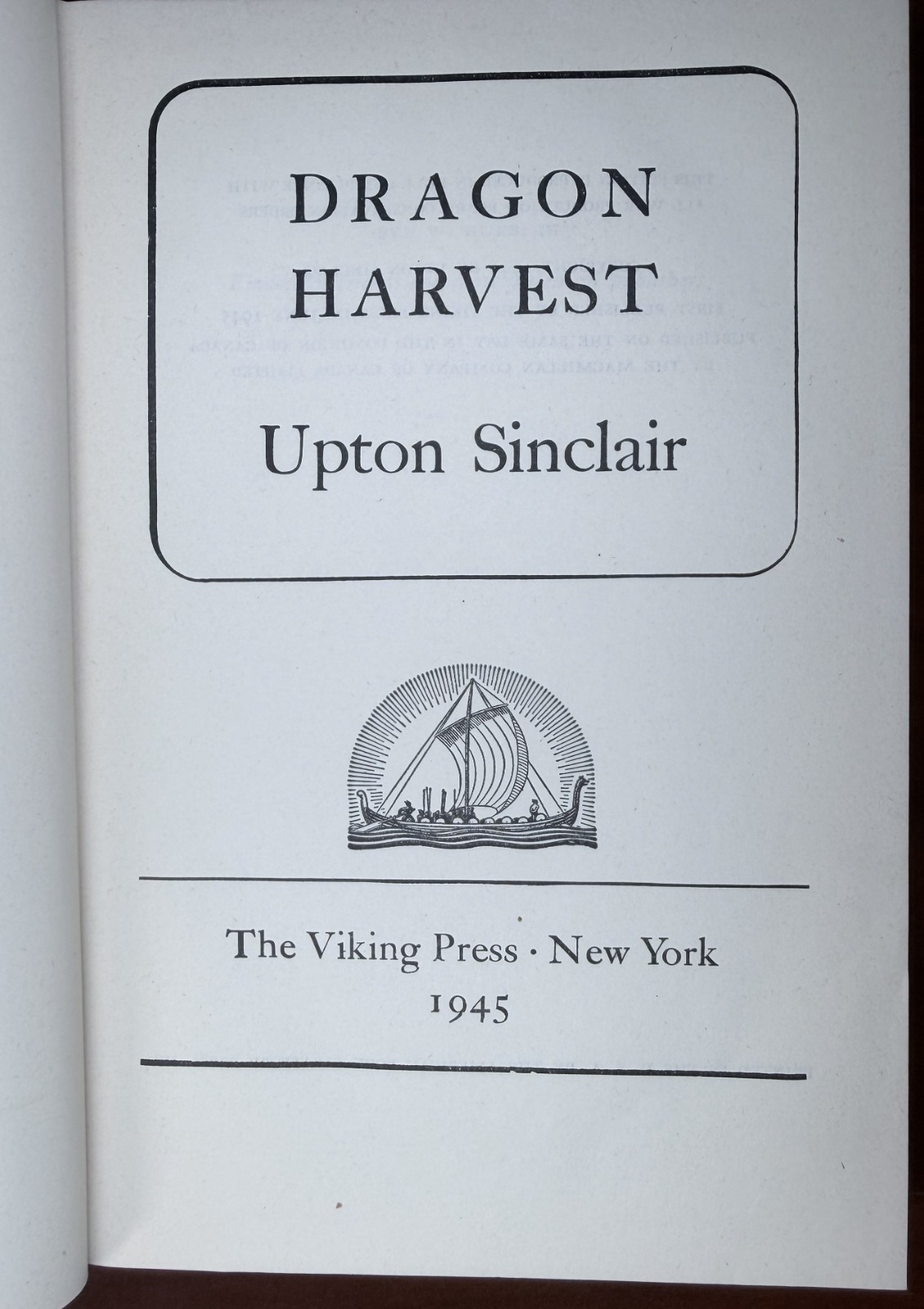 Set of 6 Upton Sinclair Lanny Budd Series 1940-1946 HC 1st Eds The Viking Press