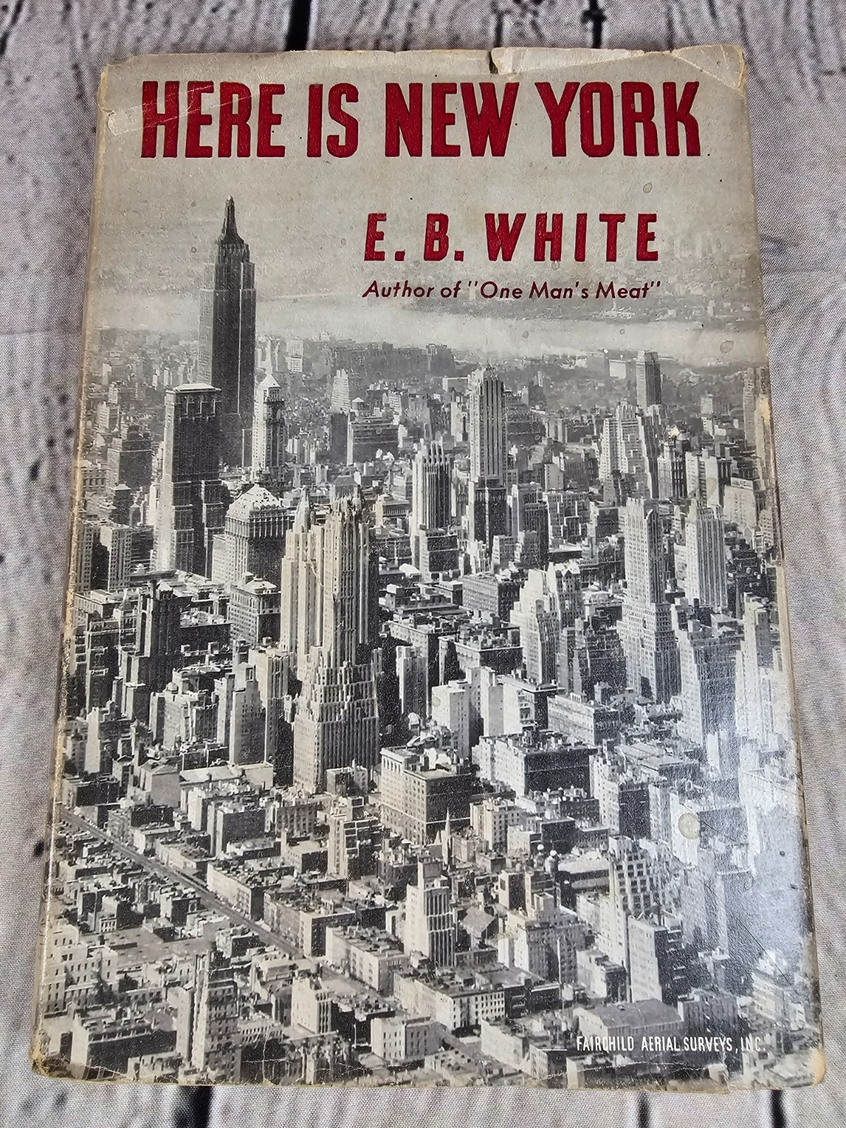 Here Is New York E.B. White 1949 FIRST EDITION First Printing Dust Jacket Harper