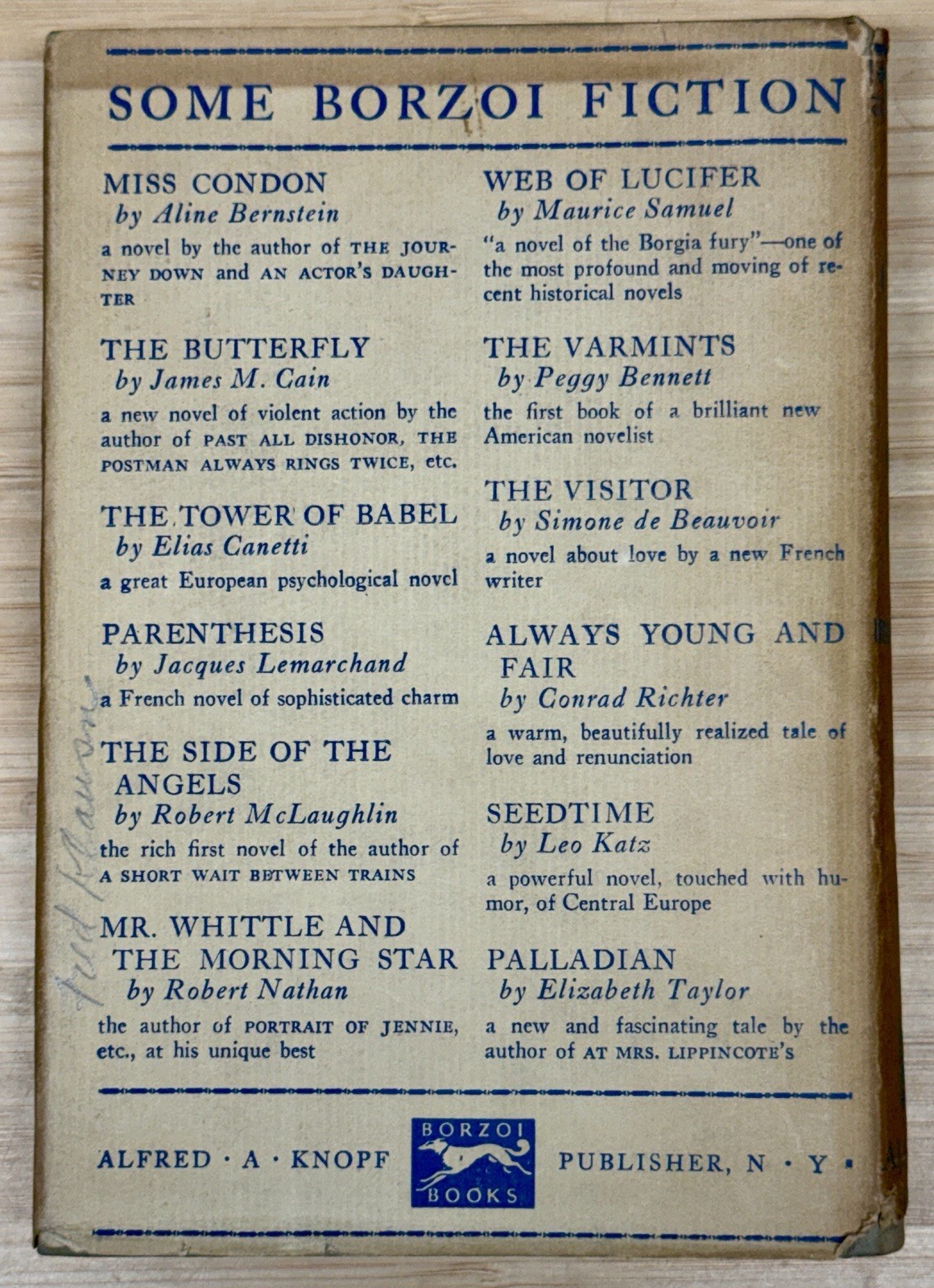 THE CASTLE by FRANZ KAFKA 1947 6th Printing with Thomas Mann Homage
