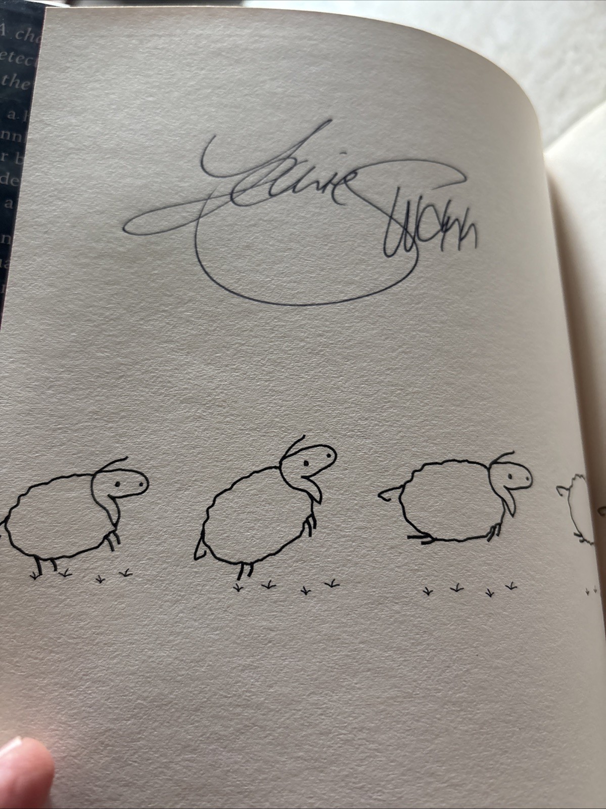 Three Bags Full UK 1st/1st Signed Hardcover Leonie Swann The Sheep Detectives