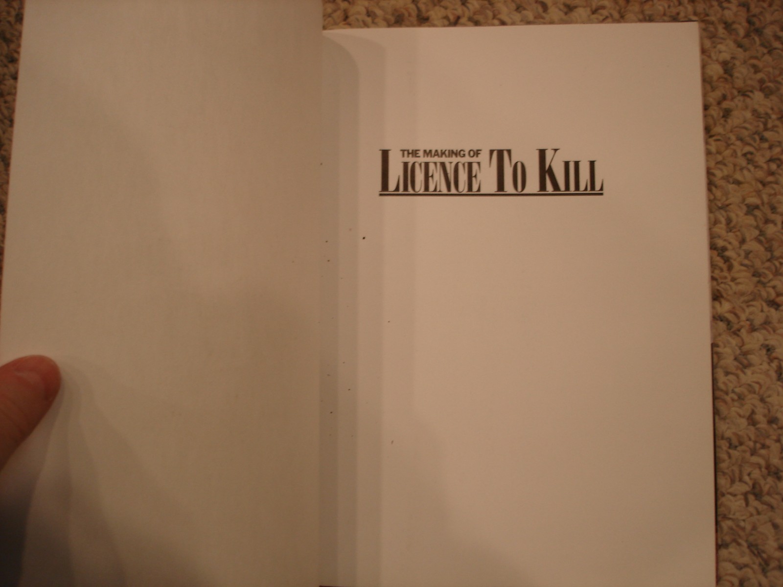 The Making Of A Licence To Kill movie tie in trade paperback 1989 James Bond 007