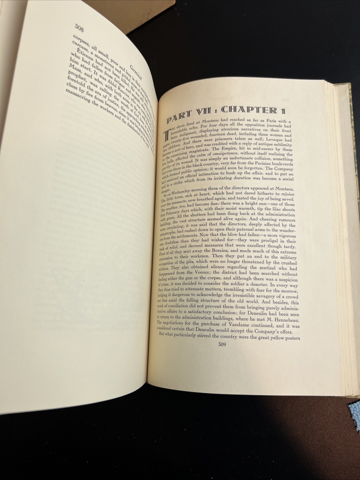 1942 Nonesuch Press Germinal Emile Zola slip case Berthold Mahn illustrated