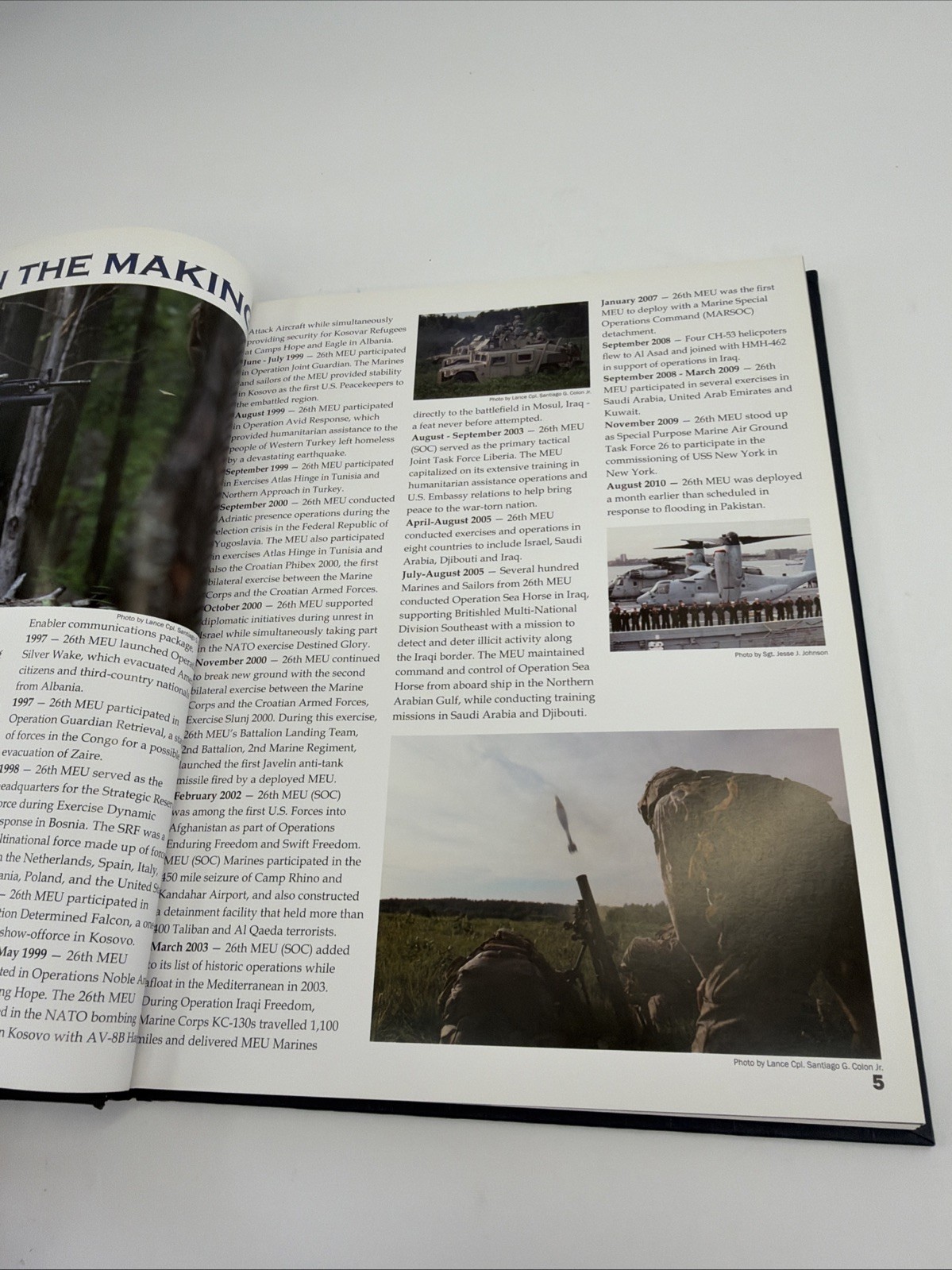 26th Marine Expeditionary Unit Deployment Book March 2010 – May 2011