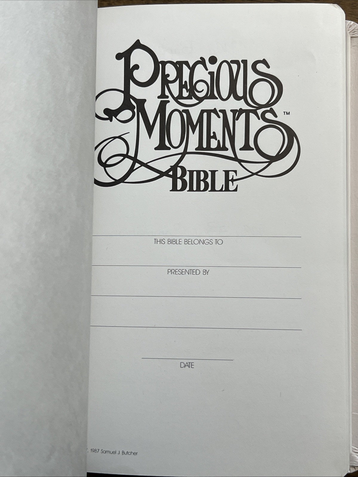 Holy Bible, Precious Moments Bible Today’s English Version 1993 Catholic 1271NV