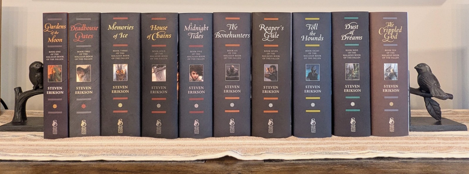 Subterranean Press Malazan Complete Set 1–10 1st Ed Signed Limited HC Rare