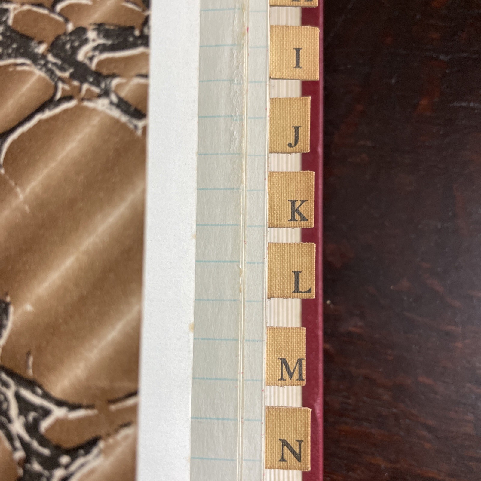Vintage Bespoke Leather Ledger 6KG Oversized A to Z Barrow Printing Co UNUSED