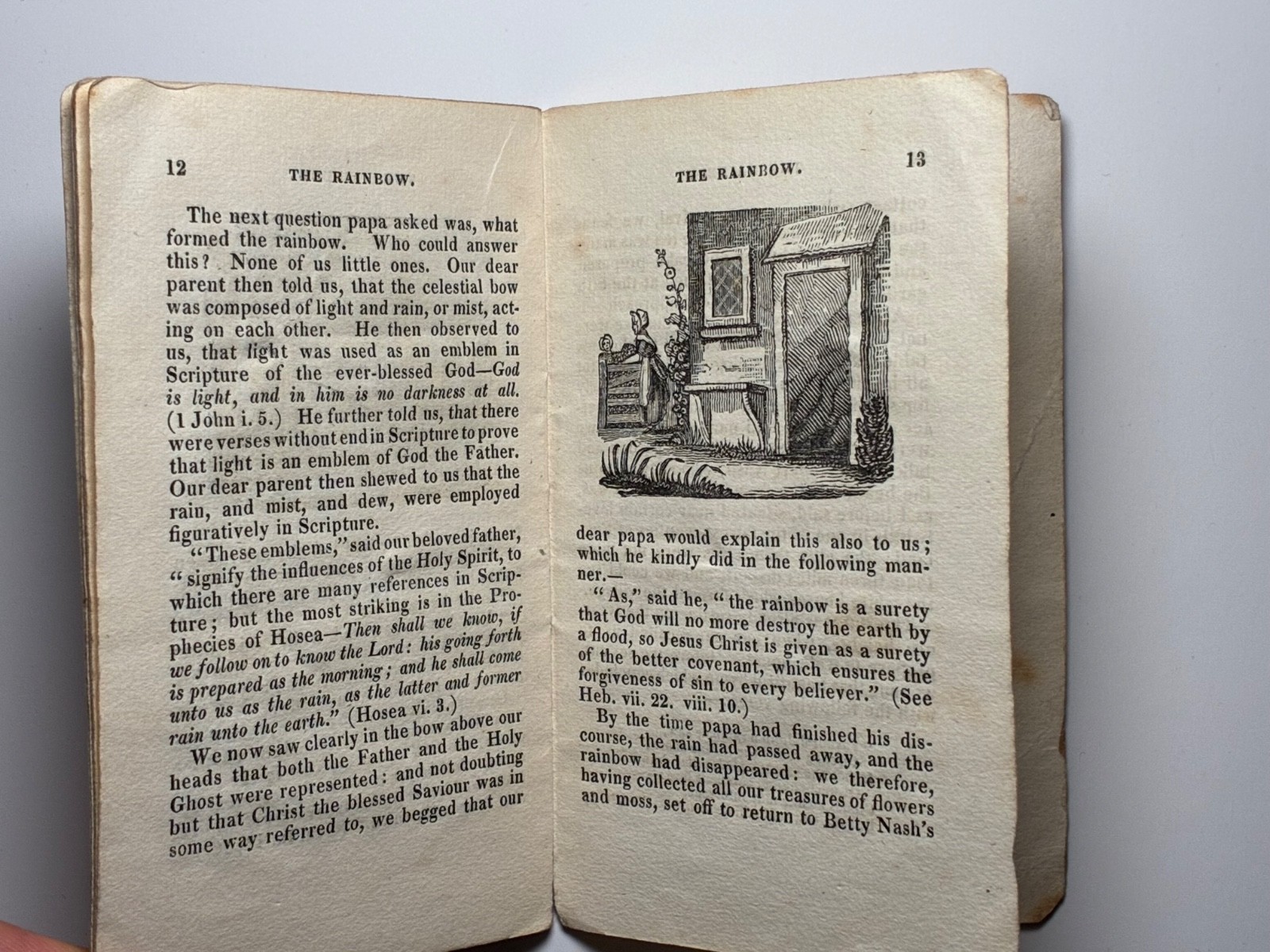 1828 The Rainbow Mrs Sherwood Chapbook Houlston Wellington Salop Scarce 1st Ed