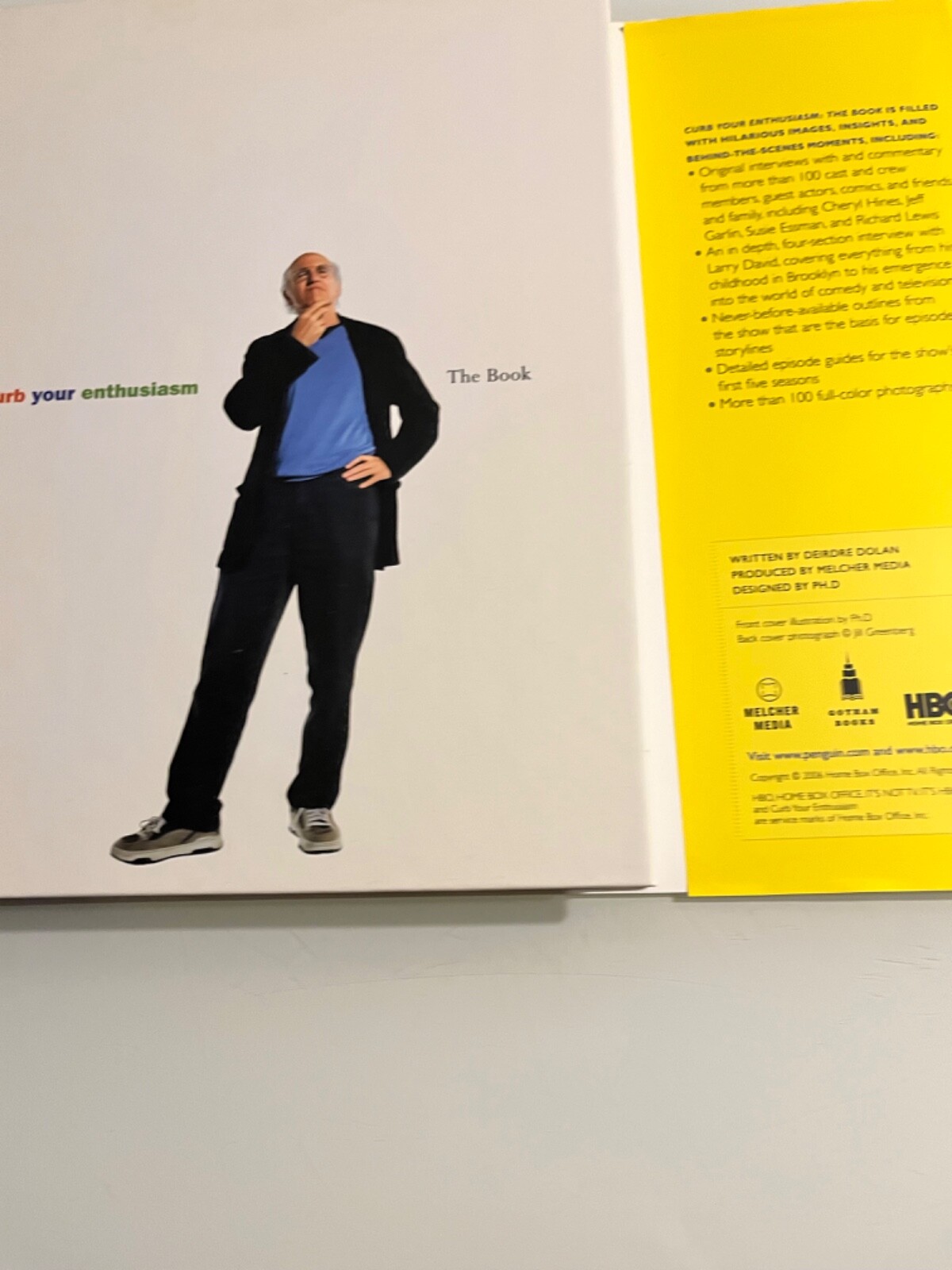 Larry David CURB YOUR ENTHUSIASM The Book HBO 2006 Gotham 1st Ed. 1st Print HCDJ