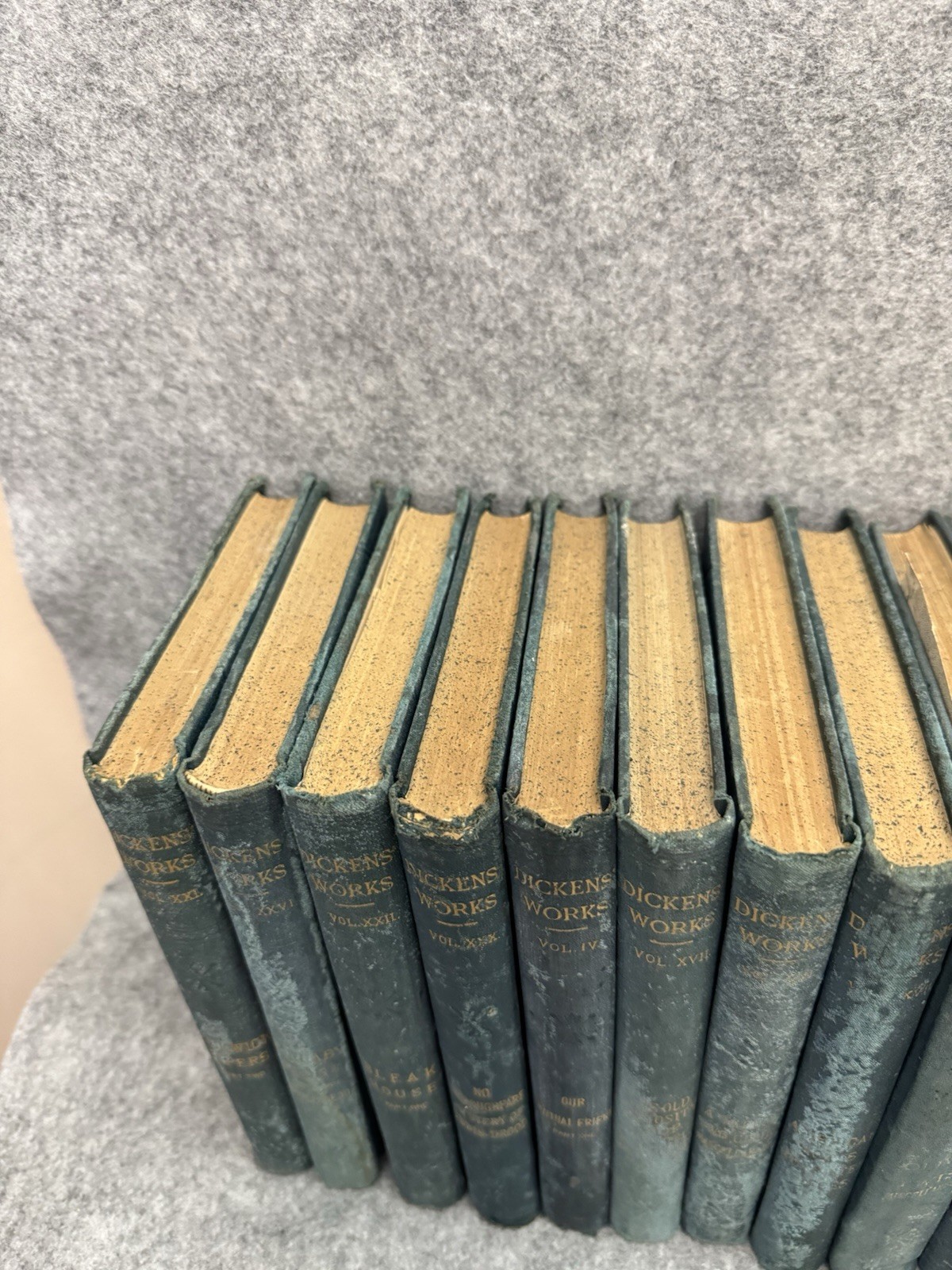15 Vol Charles Dickens Works Peter Fenelon Collier Antique Hardcover Set