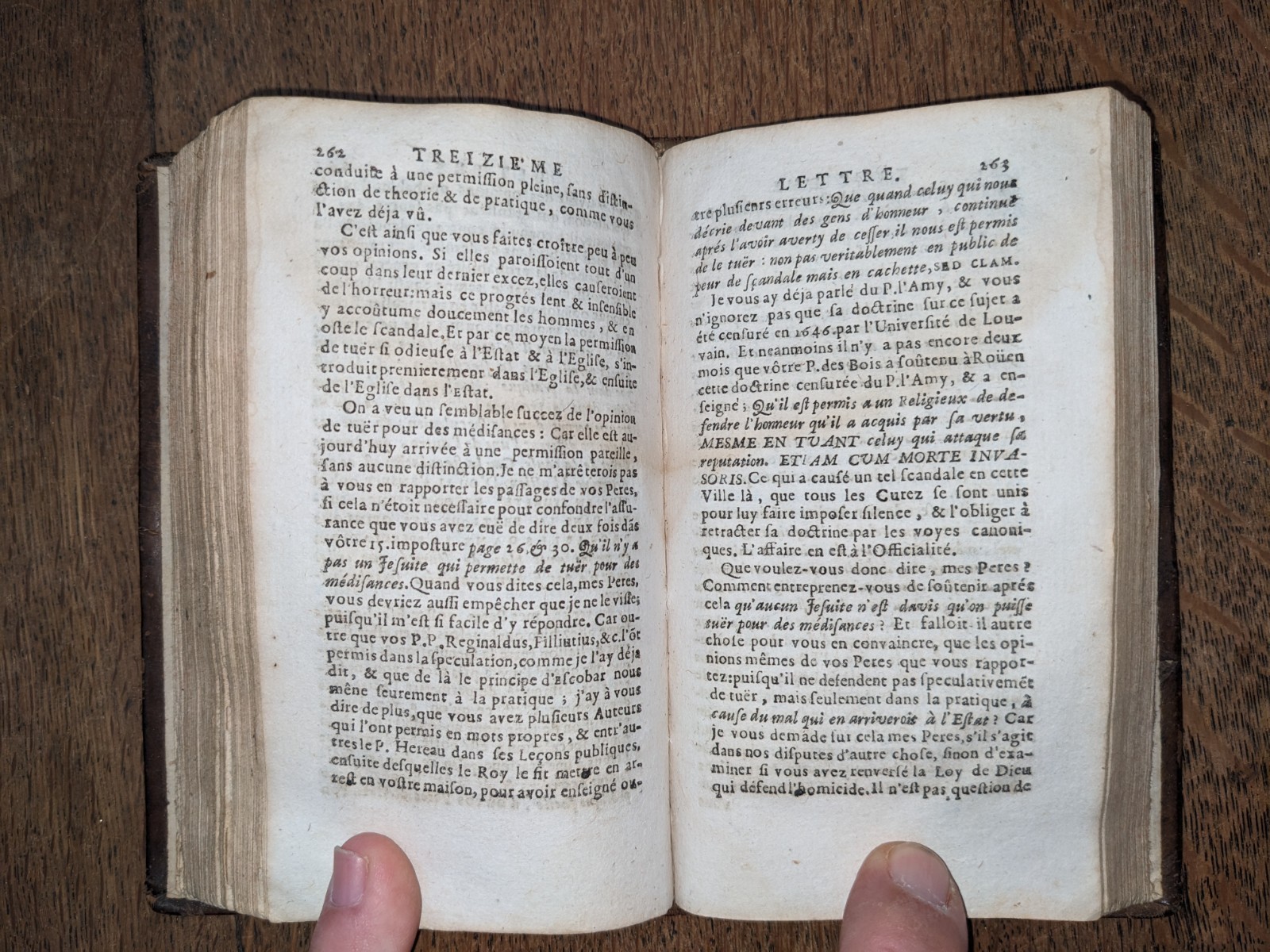 antique book – Pascal – Les provinciales – 1697