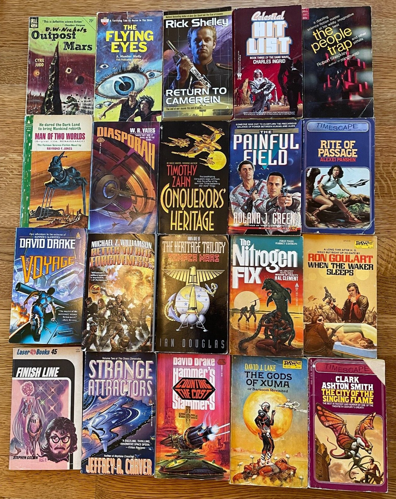 10X All Science Fiction Scifi Random Mix Paperback Books Vintage 1960s+ Lot