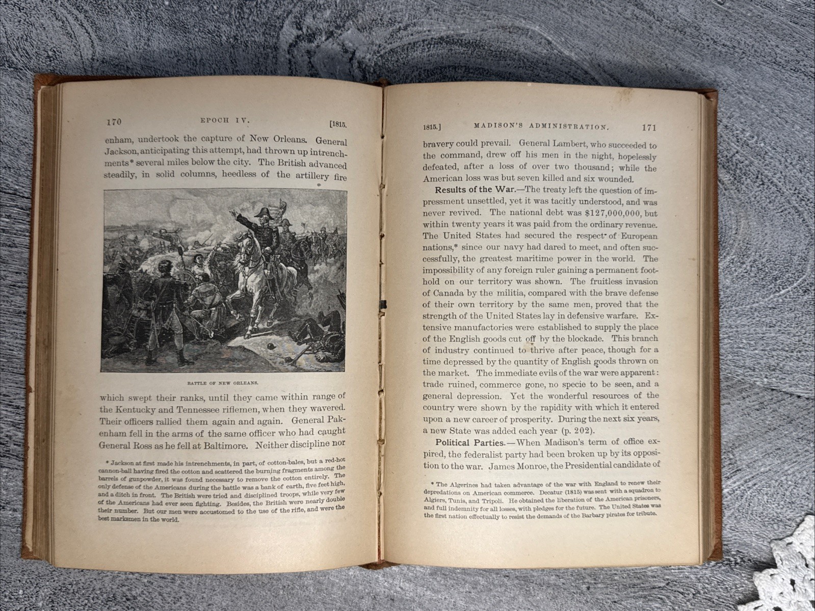 A Brief History of the United States, Barnes Historical Series Antique 1885 HC