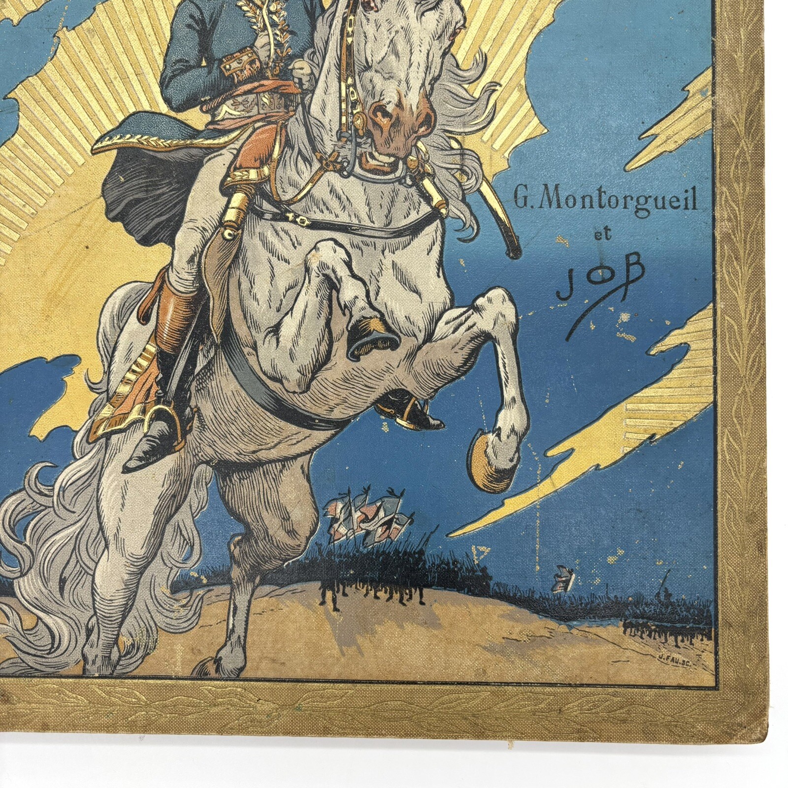 Bonaparte by Georges Montorgueil Antique Decorated Cloth Paris France Book 1910