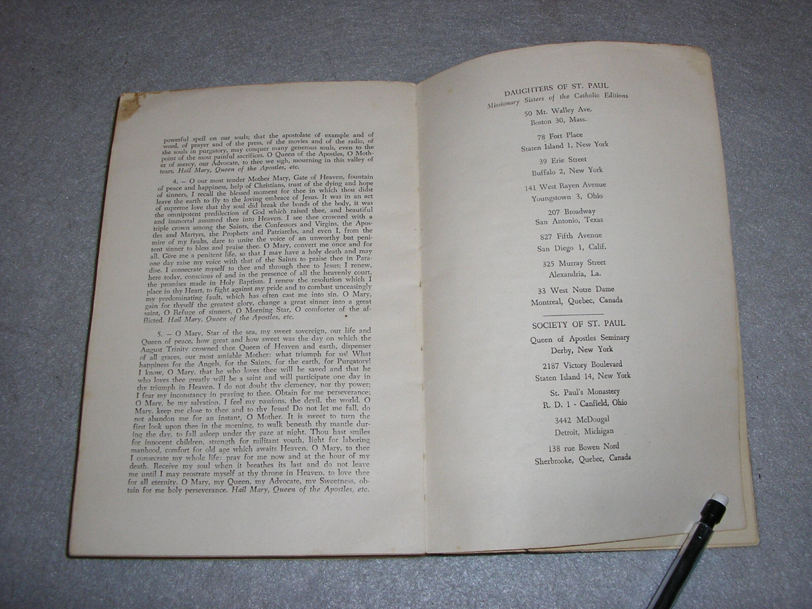 Vintage Christian Theology Book Mary Queen of Apostles Alberione Catholic 1956