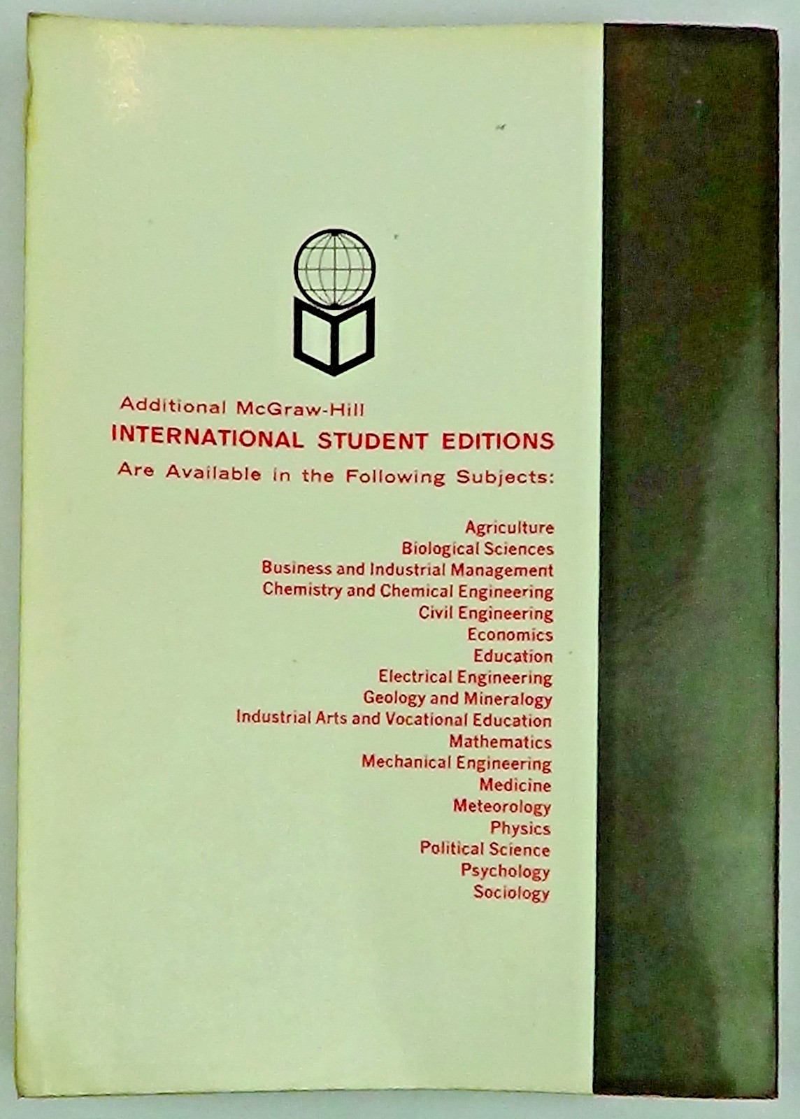Introduction To Meteorology by Petterssen, 2nd Ed 1958 McGraw Hill Paperback