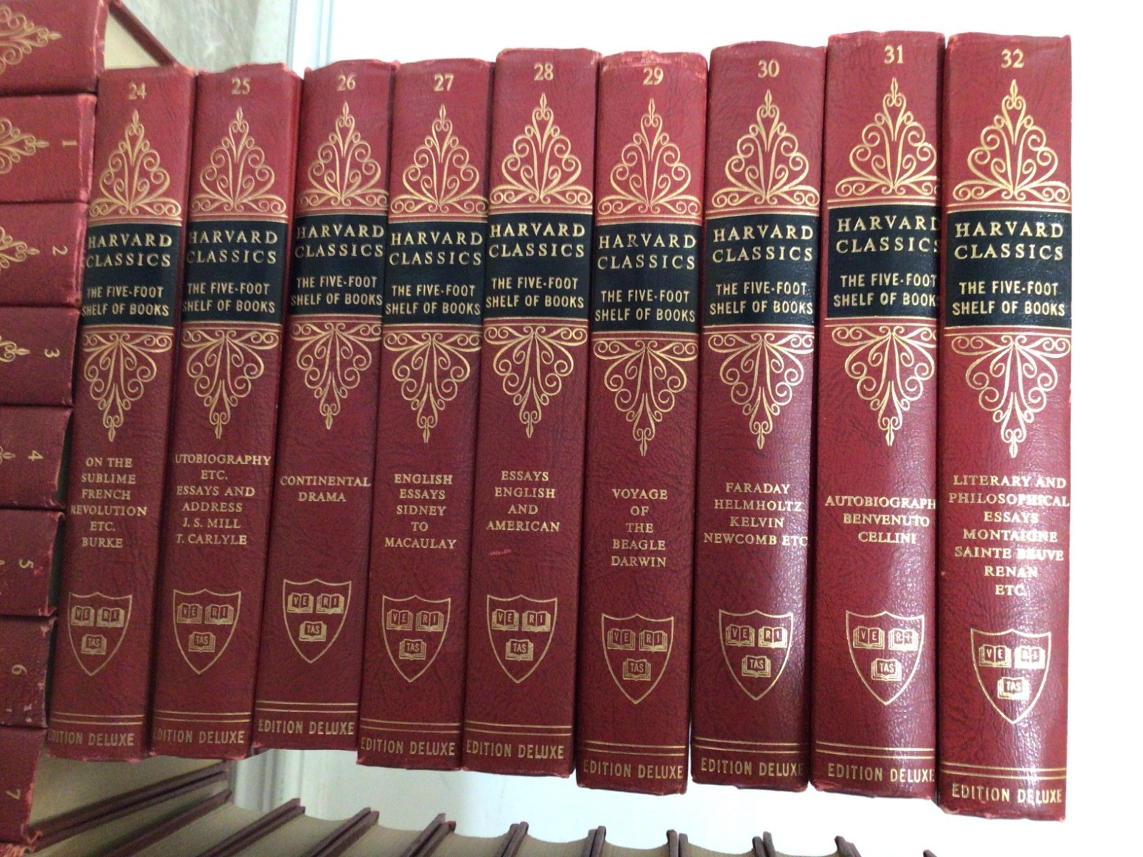Harvard Classics Set of 51 Five Foot Shelf of Books 1959 Deluxe Edition 1-50 +1