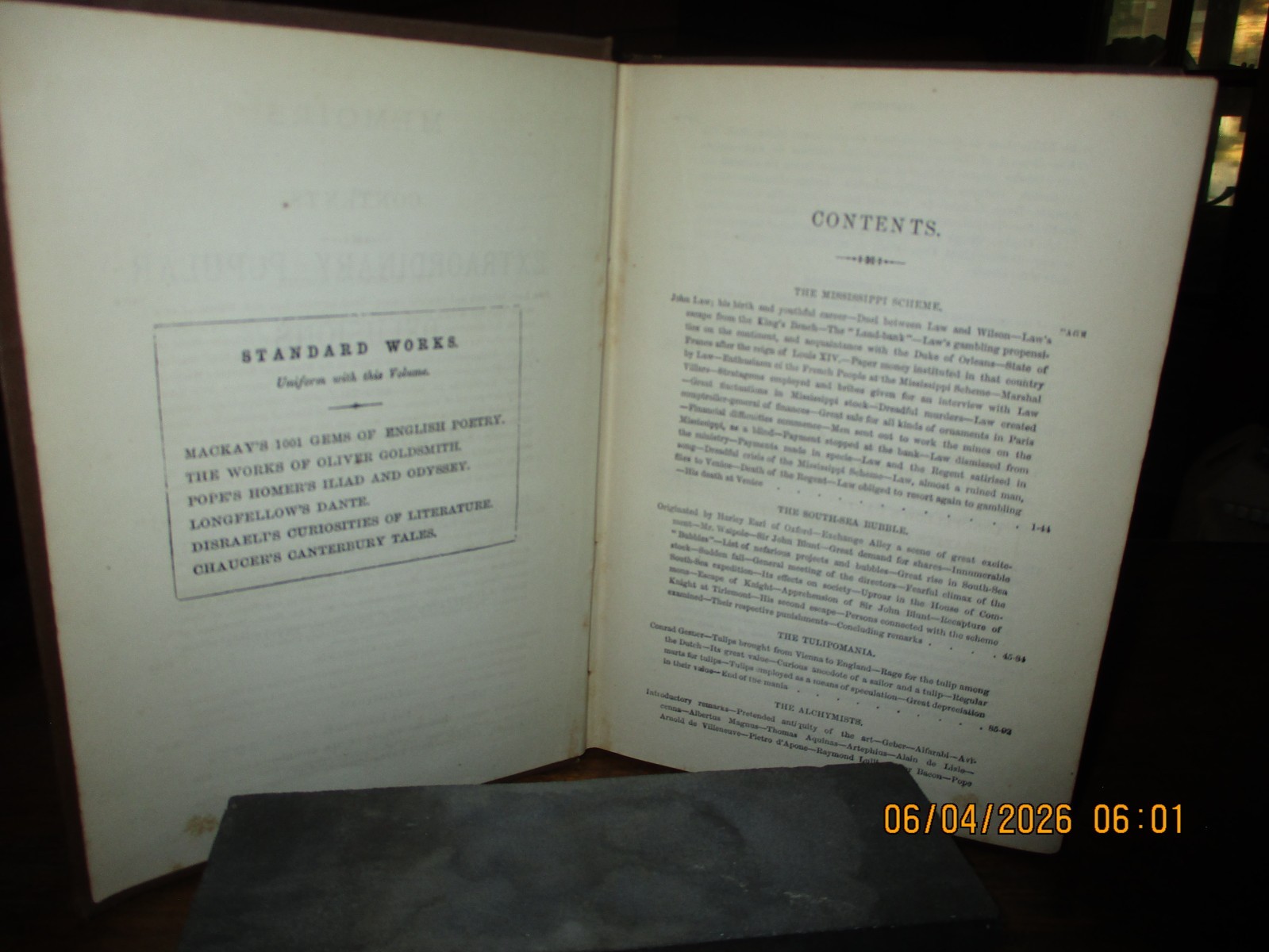 Extraordinary Popular Delusions by Charles MacKay–Unknown Edition