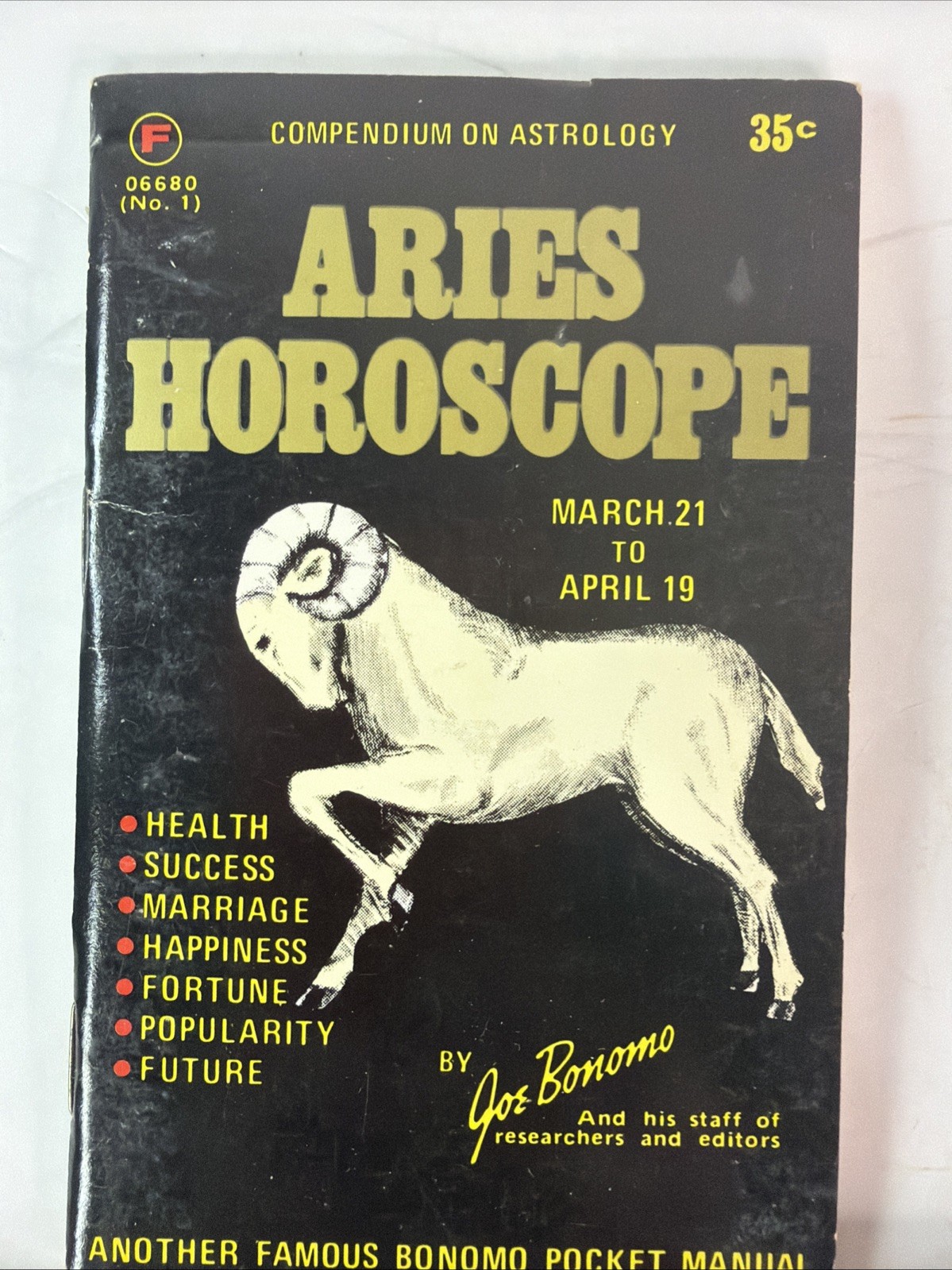 Vintage 1970s Zodiac Horoscope Book Lot – Bonomo Astrology Pocket Manuals – 11pc
