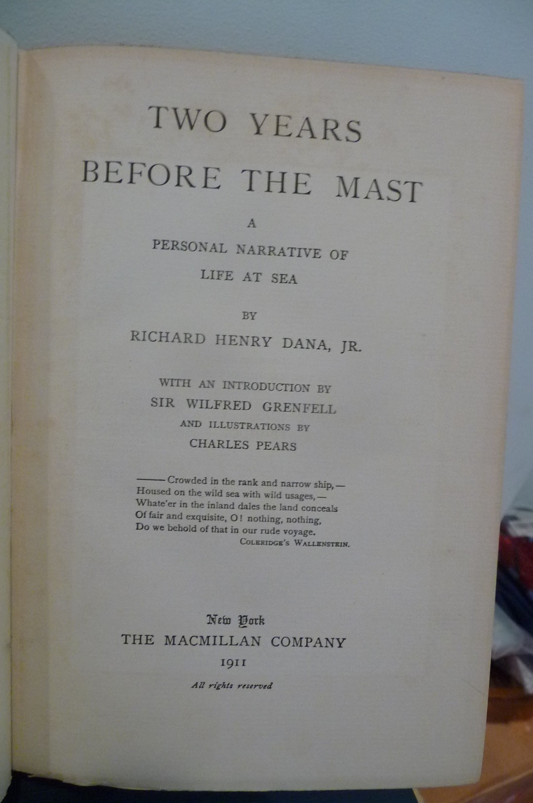 2 books Two Years Before Mast by Ricahrd Dana 1911 1st ed & 1924 ed Nice!