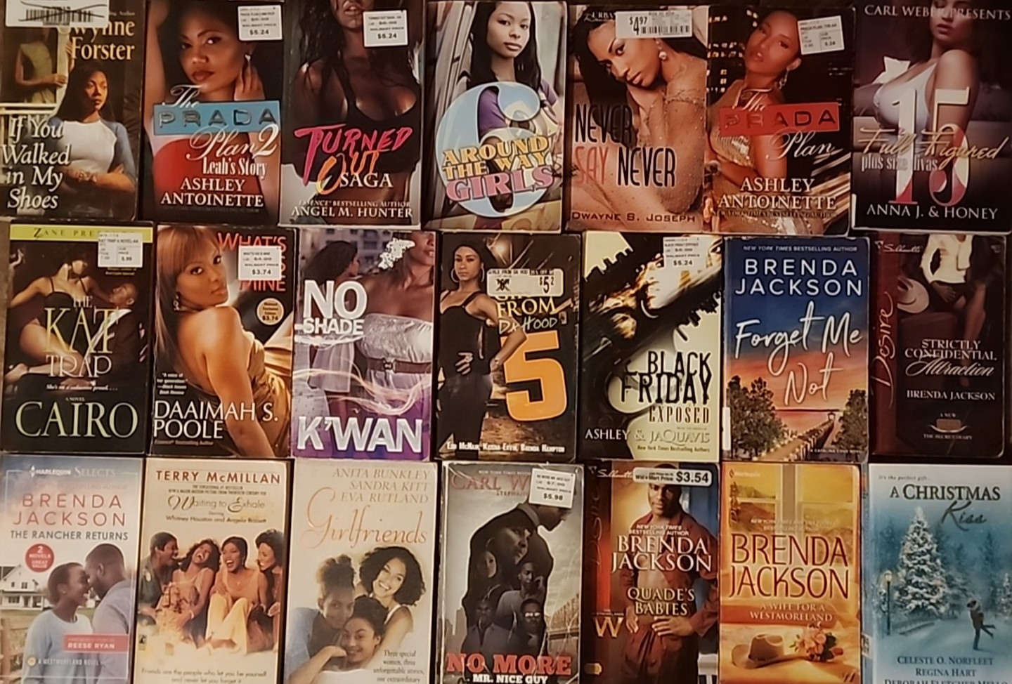 RANDOM MIX Lot of 10 African American Black Romance Drama Family URBAN Kimani