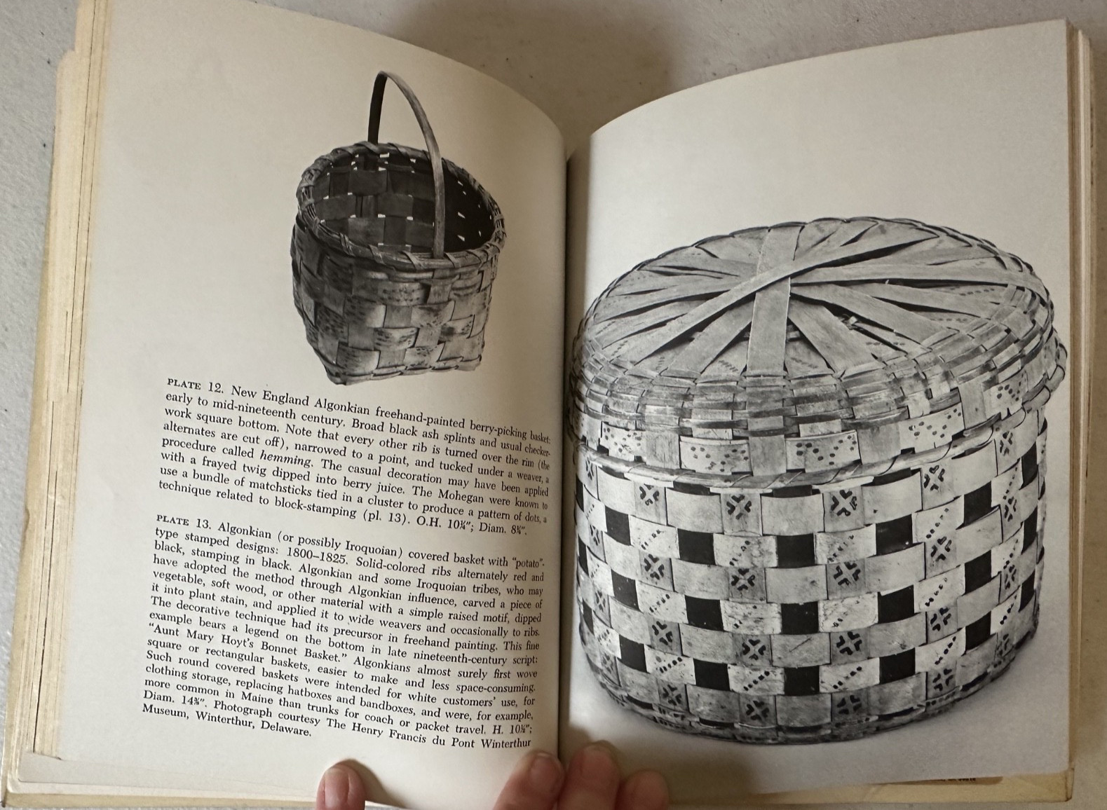 Rural American baskets 9 VTG book lot Appalachian folk traditional basket making