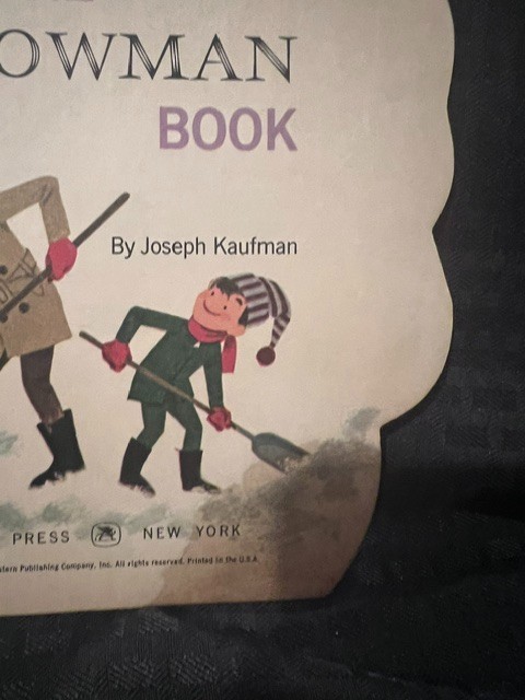 The Snowman Book A Golden Shape Vintage Book 1965