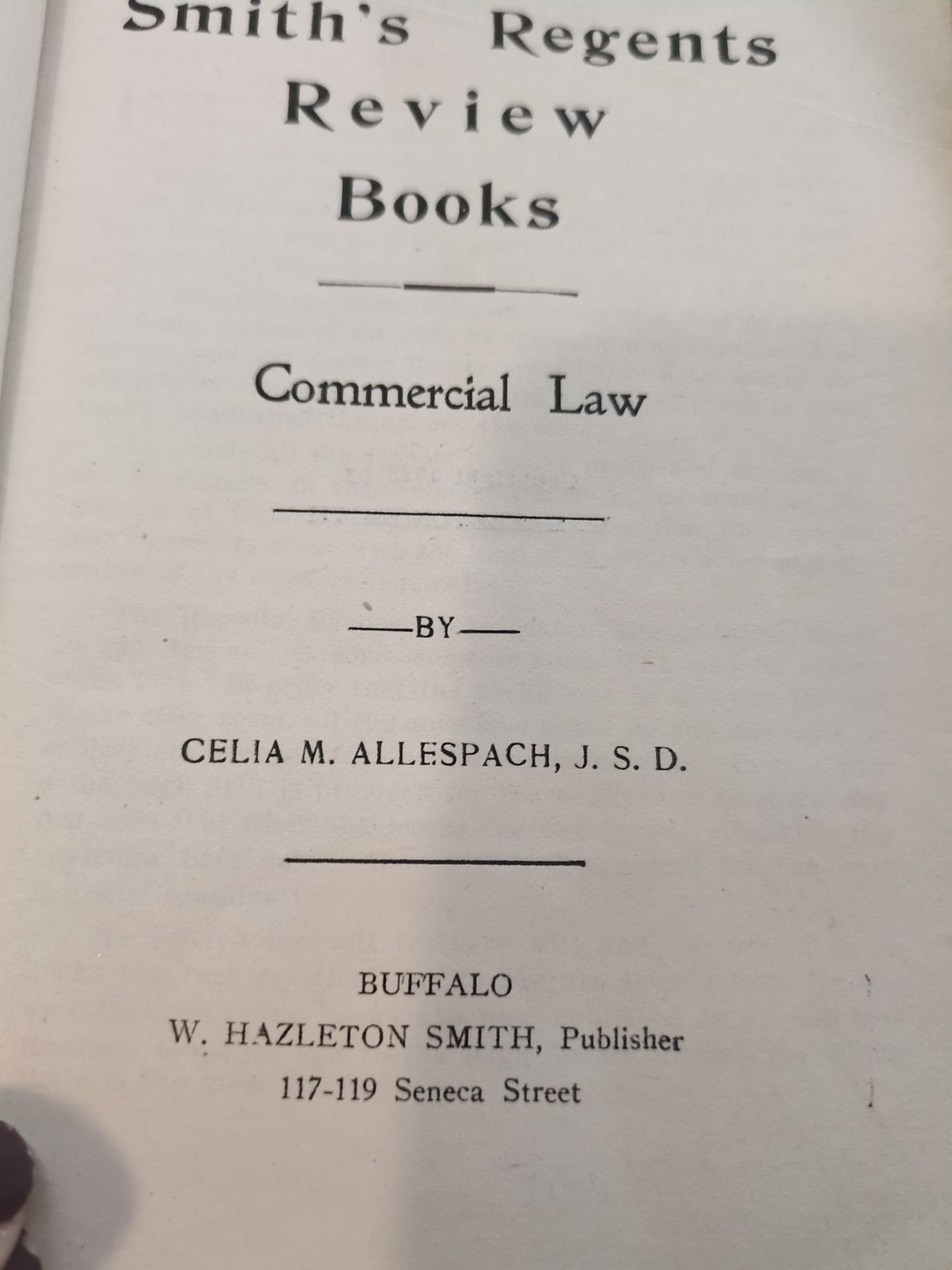 1904-1926 SMITHs REGENTS REVIEW BOOKS Com. Law And Answers, Elementary Eng. Lot3