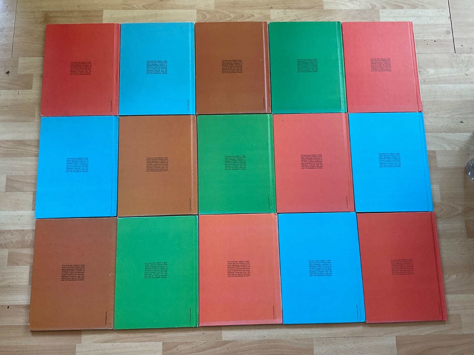 vintage complete set 1-15 SESAME STREET LIBRARY Books Funk Wagnalls FREE SHPG