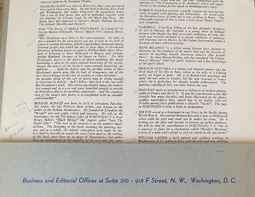 PORTFOLIO V Spring 1947 Black Sun Press Poetry incl MAN RAY, ANAIS NIN Rarities