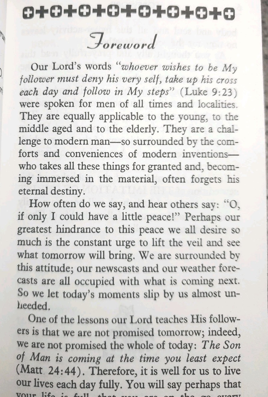 Pocket Book of Hours, Cloth Bound. HC And Immitation of Christ By Kempis