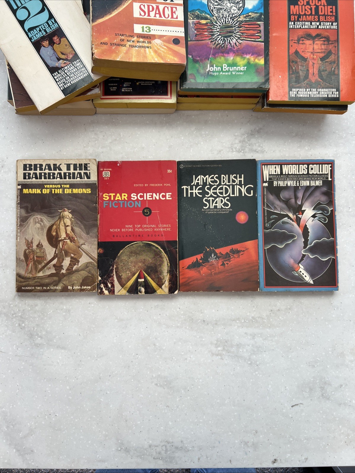 20 Science Fiction Vintage Paperback Books Lot | Various Sci-Fi Authors – Years
