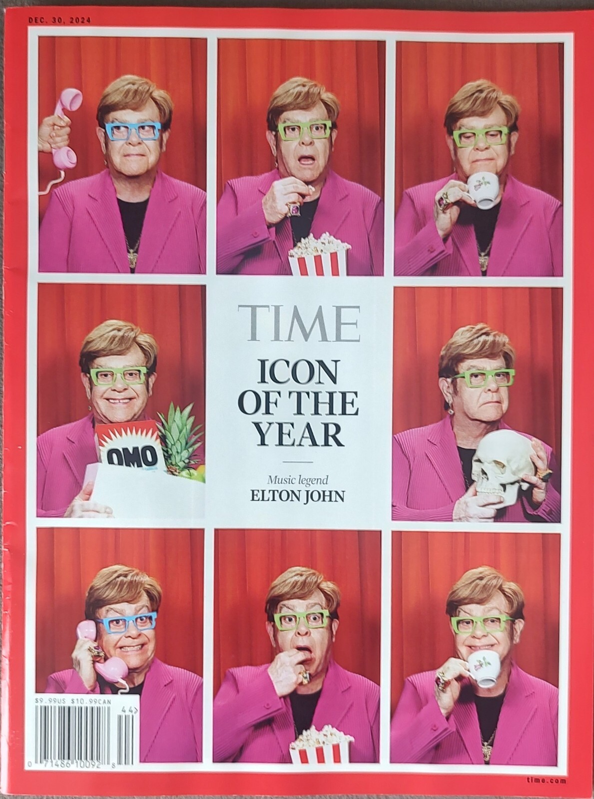 TIME MAGAZINE Elton John Icon of The Year 2024 – Music Legend – No Label – NEW!