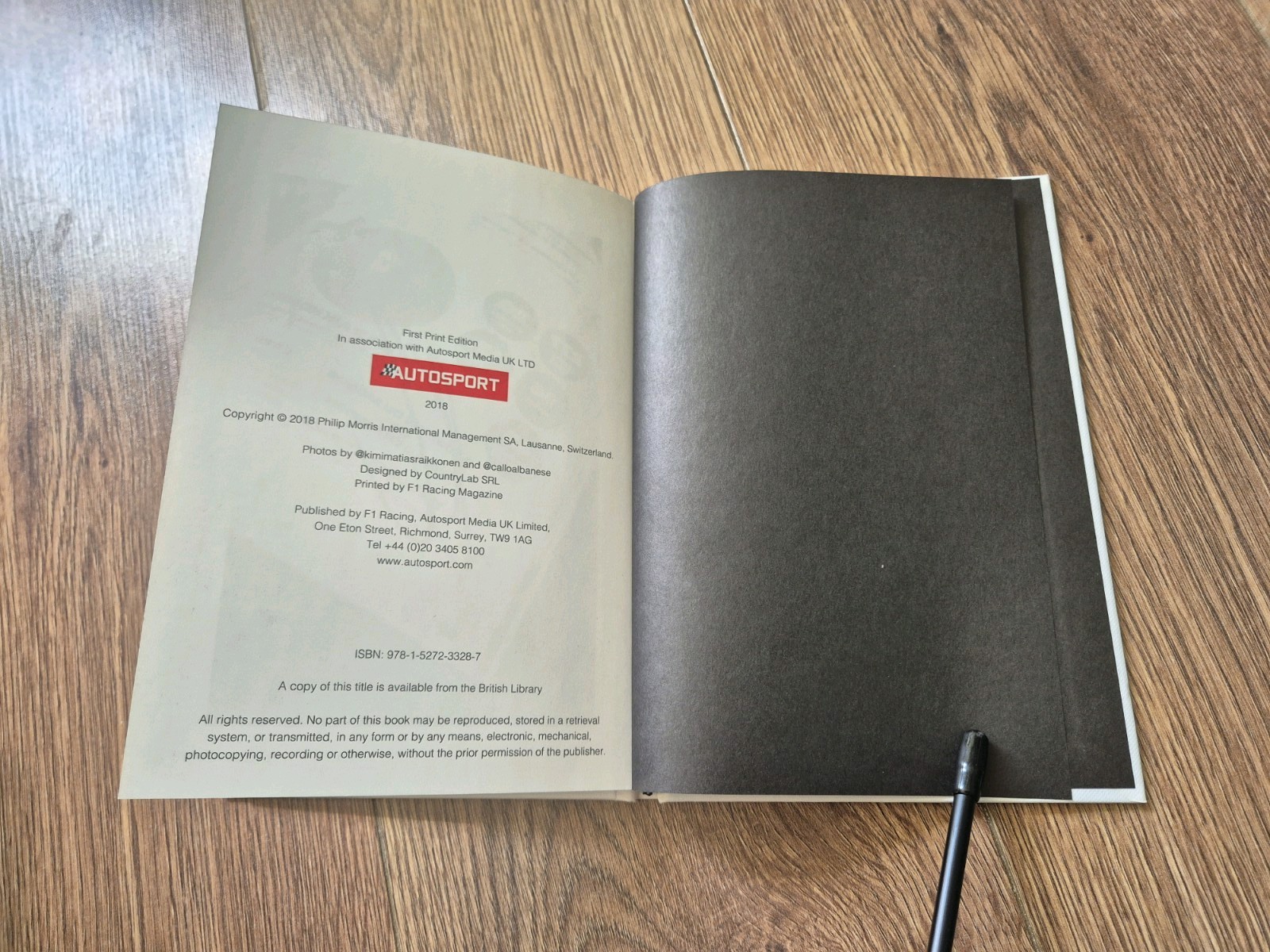 Kimi Raikkonen Winnow Your Words Kimi’s Book Of Haiku F1 2018 1st Edition Rare