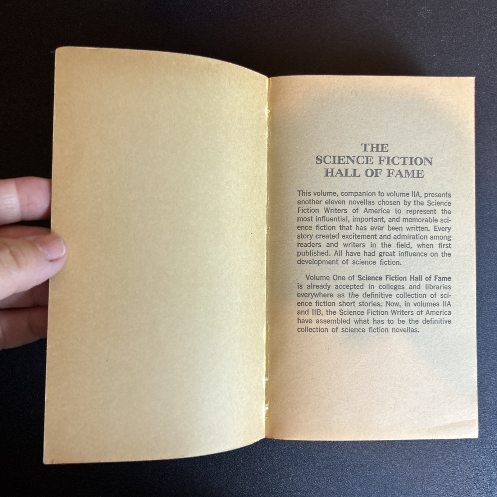 The Science Fiction Hall of Fame Vol. IIA & IIB 1974 Vintage Paperbacks