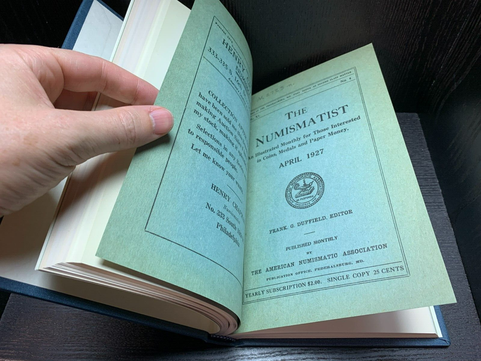 Scarce! LINCOLN IN NUMISMATICS by R. King – 4 Bound Volumes of THE NUMISMATIST