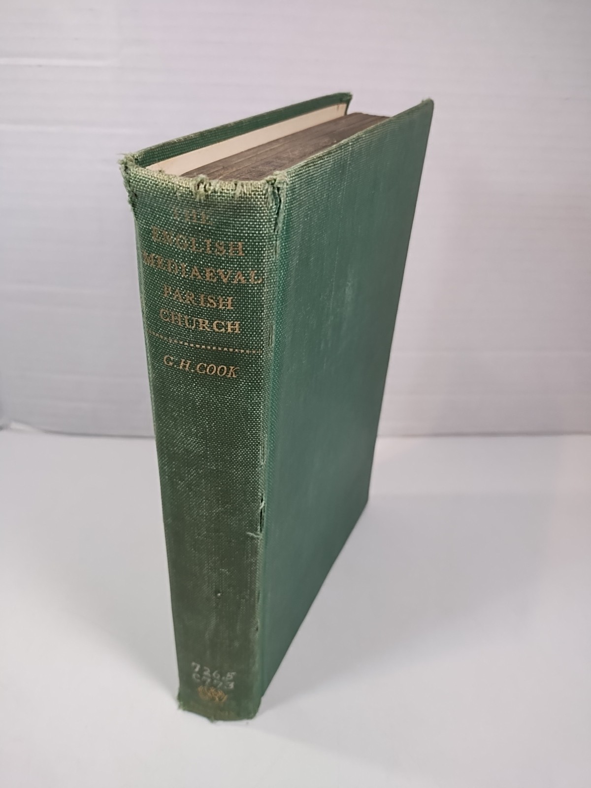 The ENGLISH MEDIAEVAL PARISH CHURCH by G H Cook 1954 1st Edition Vintage HC Book