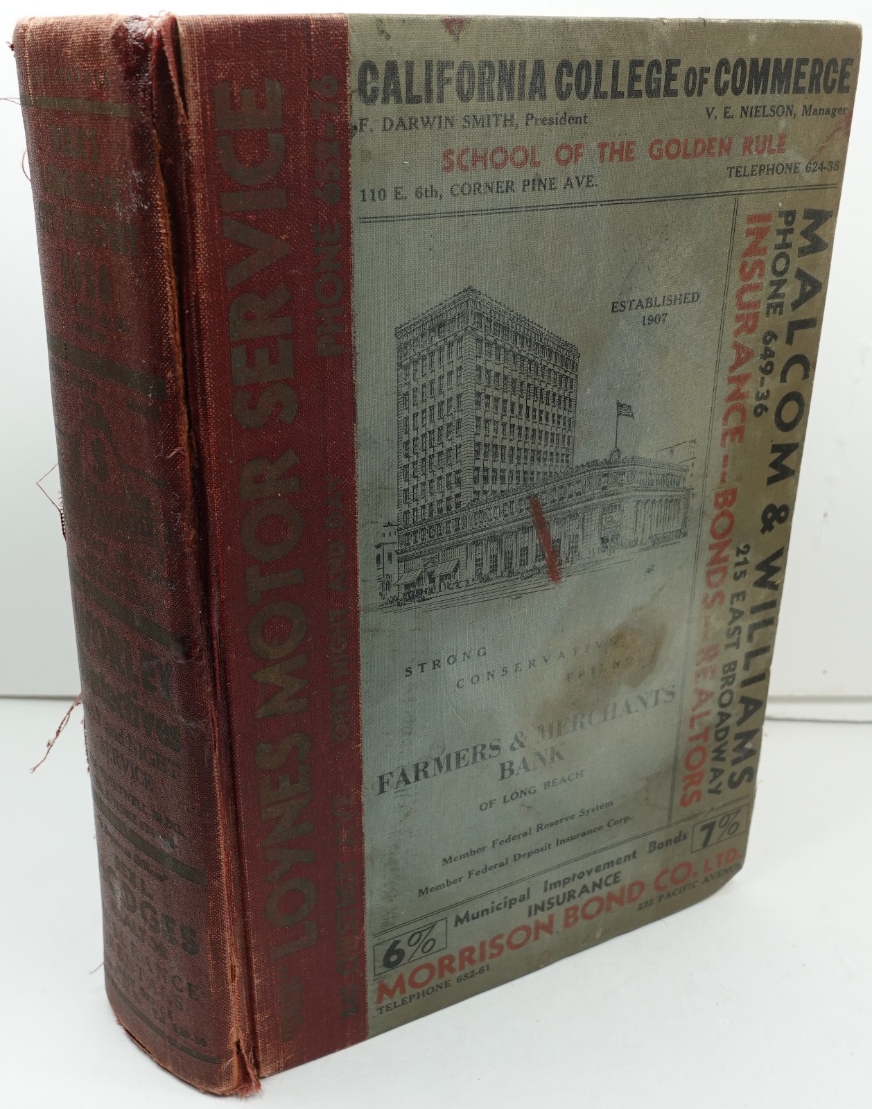 Polk’s Long Beach California City Directory Buyer Guide Business Directory 1936
