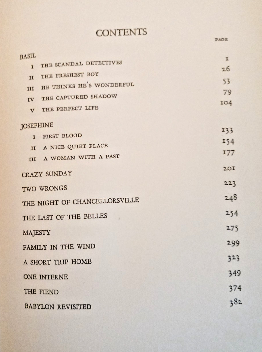 TAPS AT REVEILLE, by F. Scott Fitzgerald – 1935 [1st ed., 1st printing]