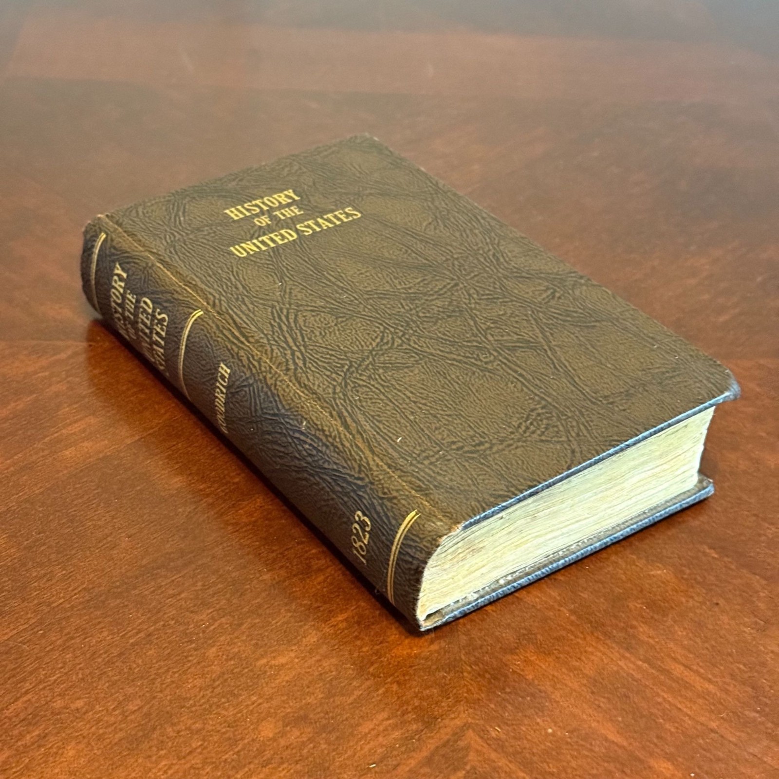 antique 1823 History of the United States by Charles A. Goodrich – Early Edition