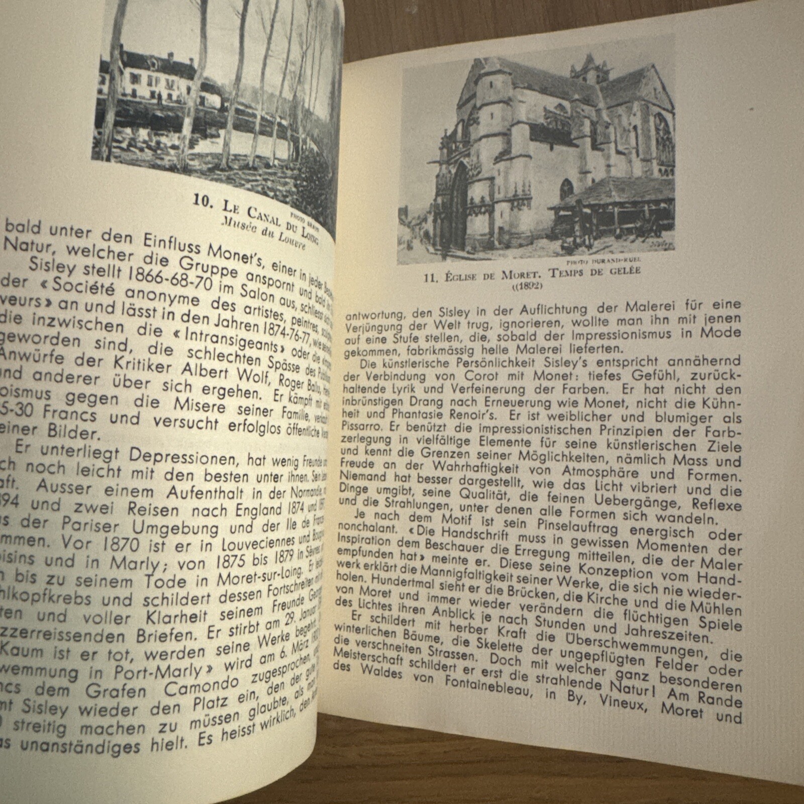 Vtg 1950’s Braun & Cie Collection des Maitres Art History Booklet Sisley Fr/Eng