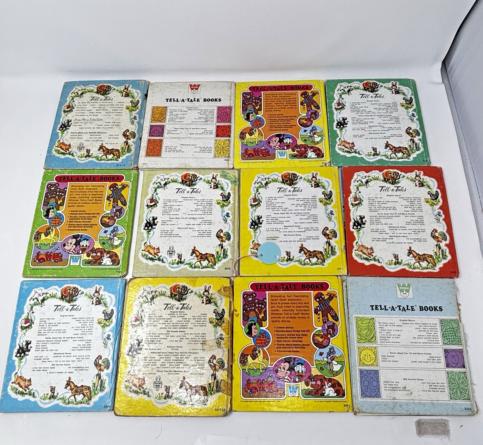 Tell-A-Tale Book Lot of 30 – 29 cent, 35 cent 1940-1970’s Poor condition