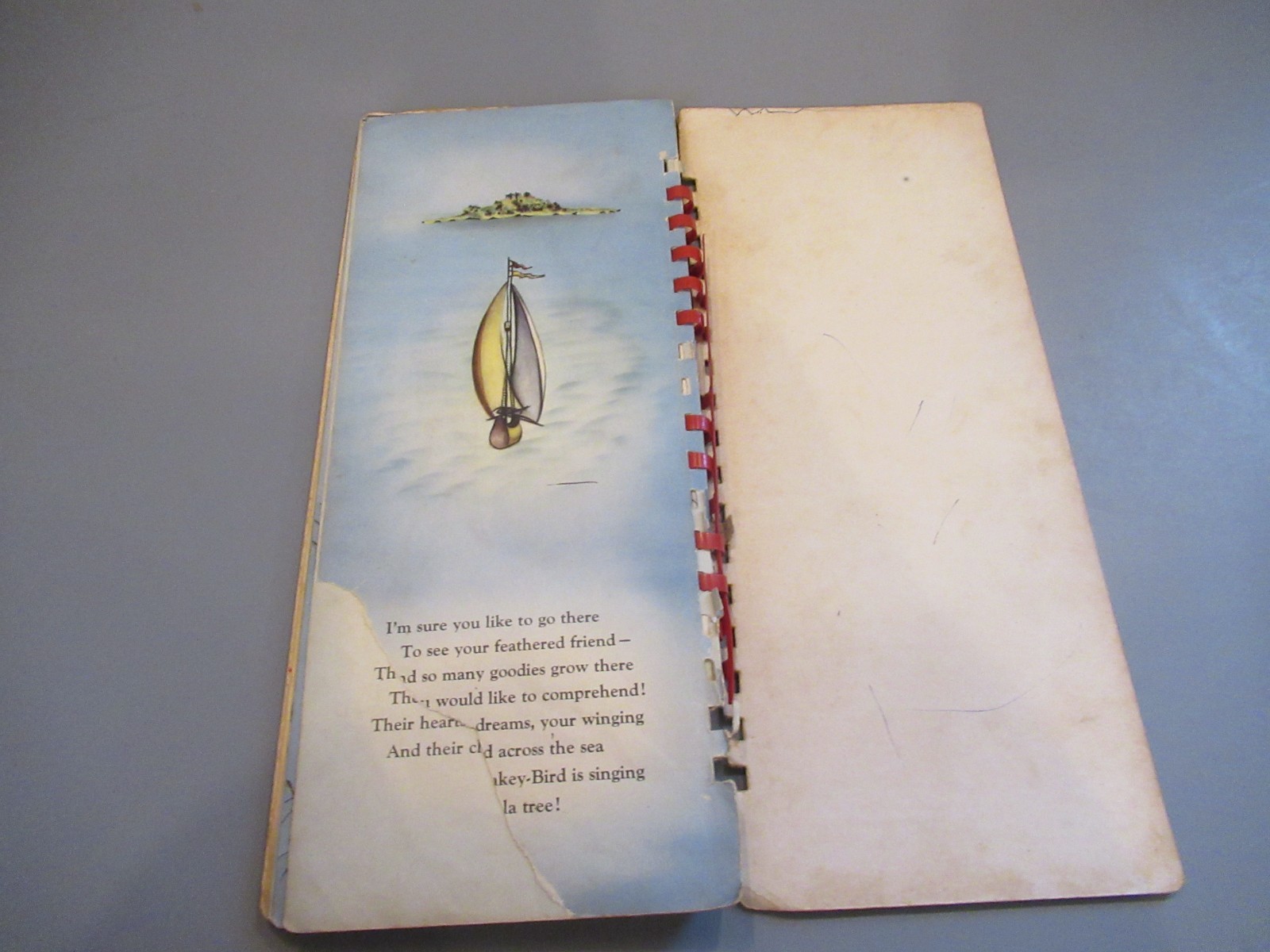 Wynken Blynken Nod Dinky Bird Calico Cat Eugene Field Twin Tall Board Book