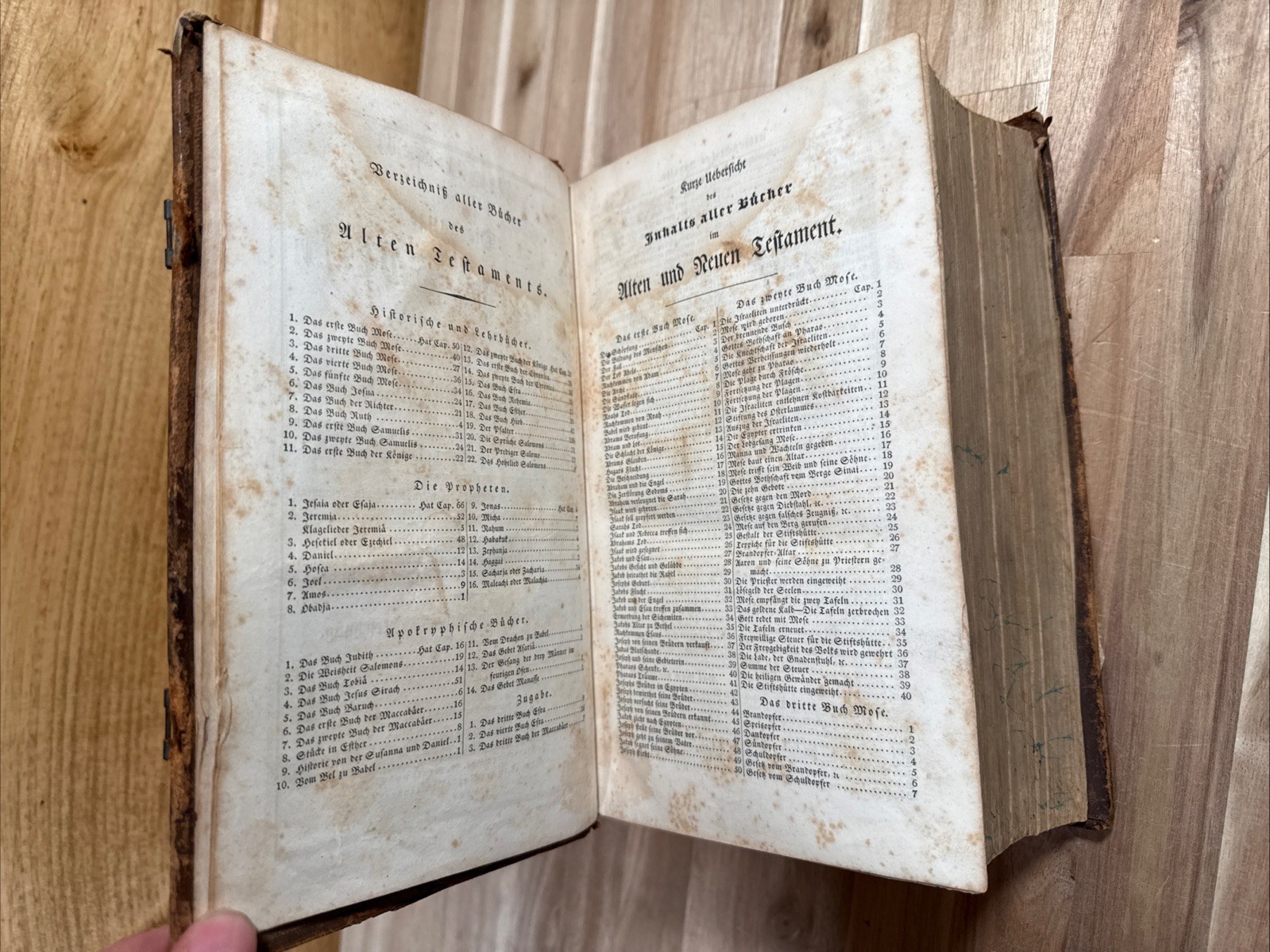 1842 HOLY BIBLE german ILLUSTRATED phiadelphia LUTHER leather ANTIQUE old