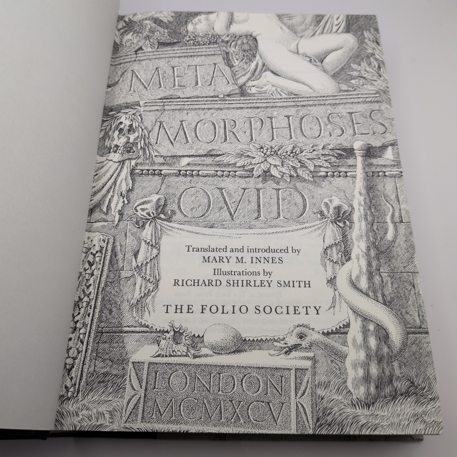 Metamorphoses Ovid Folio Society Epic Poetry 1995 Illustrated Leather