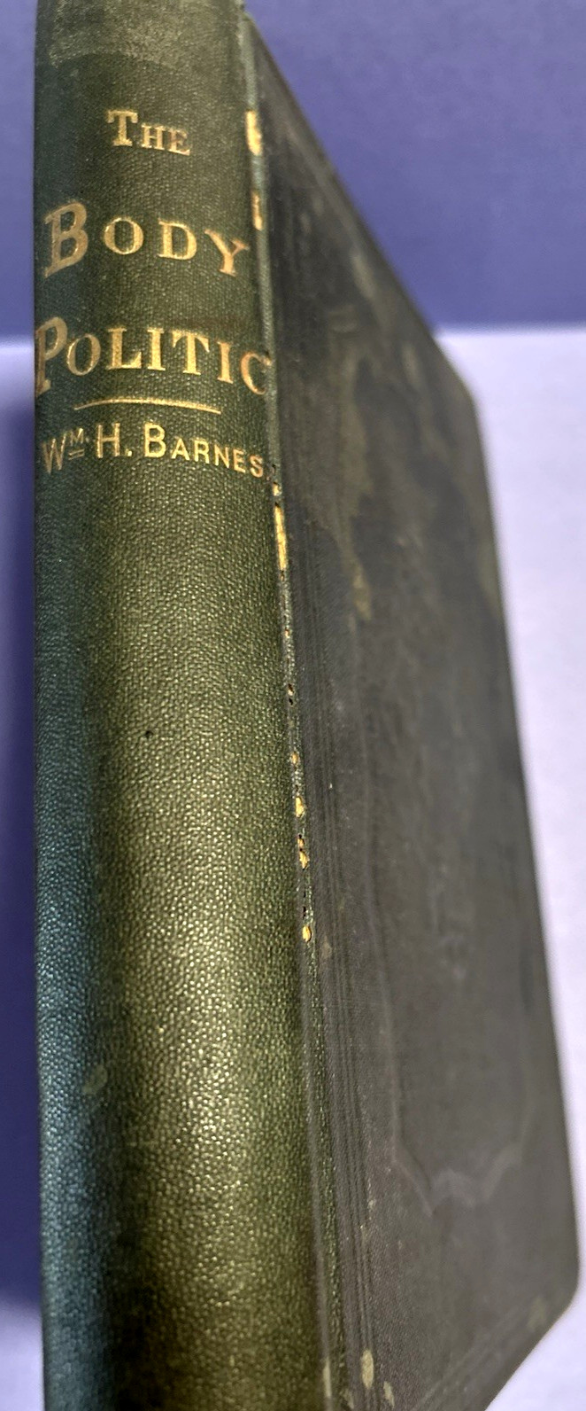 ANTIQUARIAN BOOK “THE BODY POLITIC” Wm BARNES *1866* 1ST EDITION EXTREMELY RARE