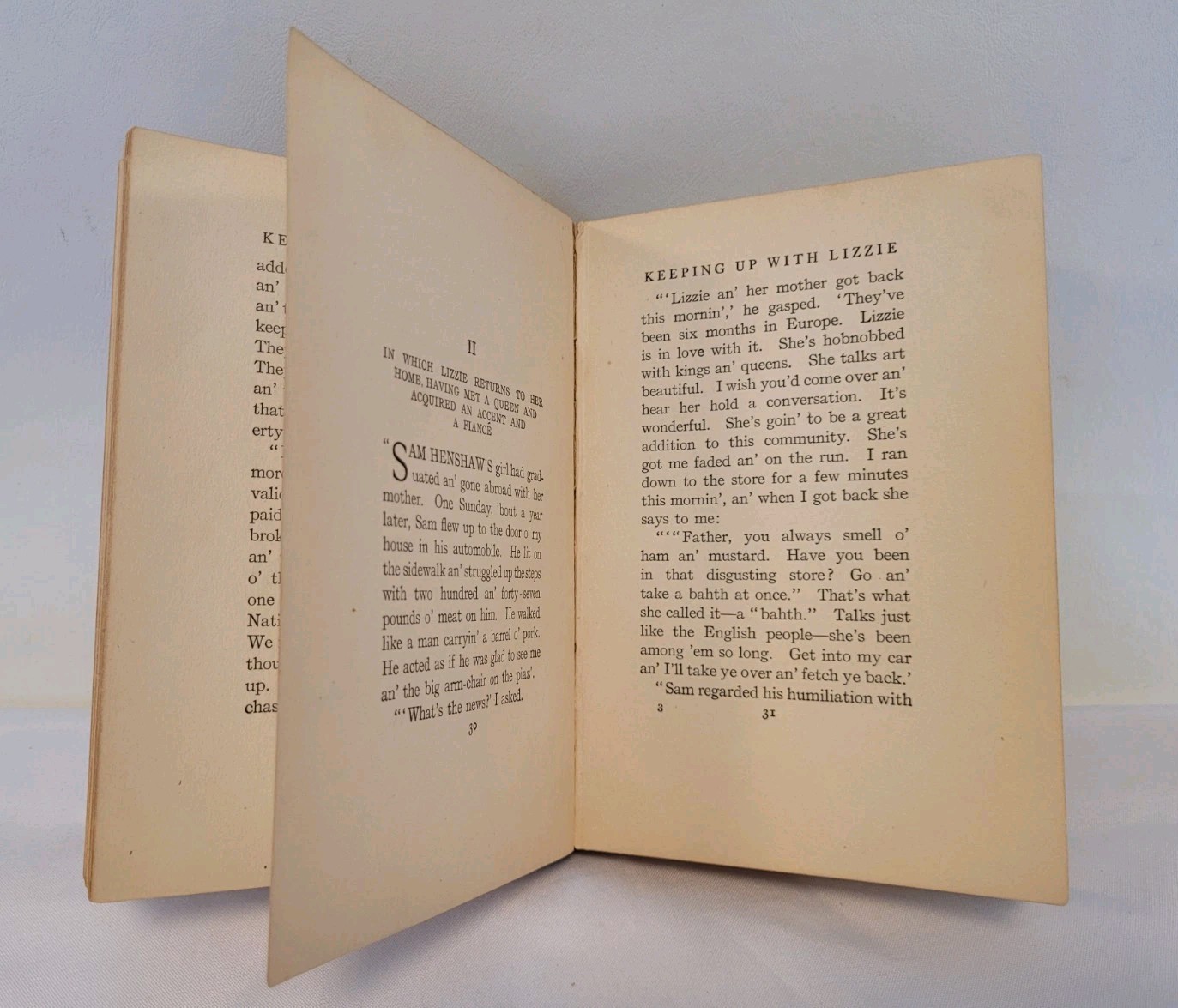 Antique Book “Keeping Up with Lizzie” By Irving Bacheller 1911 Illustrated Ed.