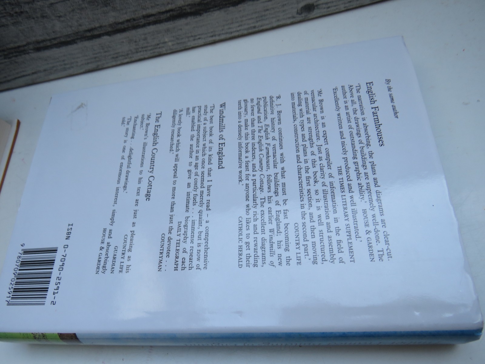 Timber-Framed Buildings of England By R. J. Brown 1986