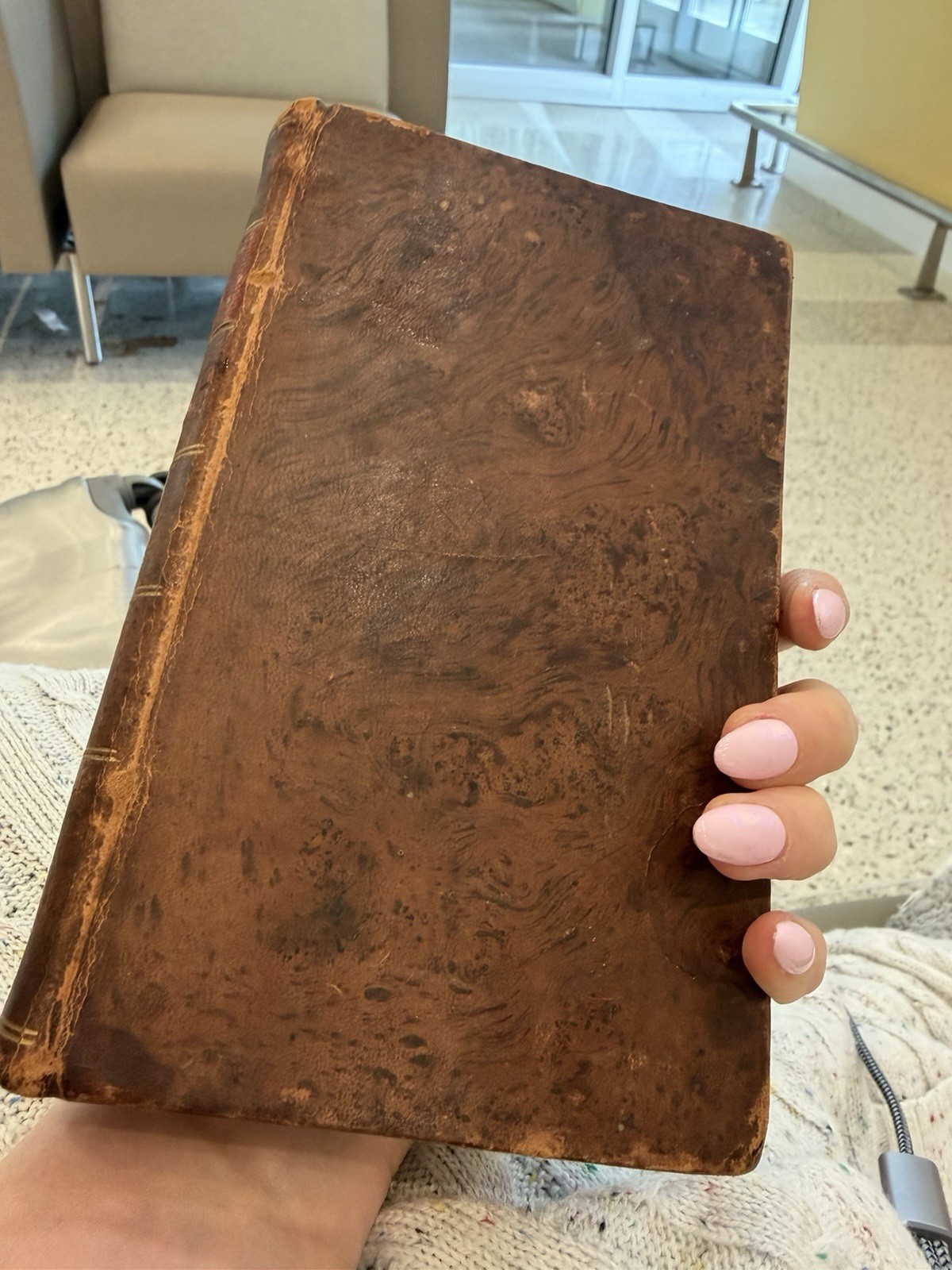 1823 Constitution United States Leather Book Declaration KY Officer Inscribed